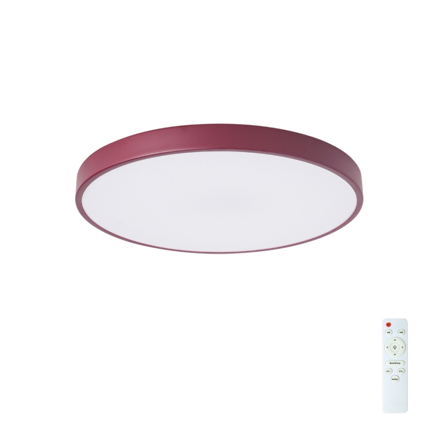 Brilagi - Plafoniera LED dimmerabile POOL LED/60W/230V 3000-6000K Ø 50 cm bordeaux + telecomando