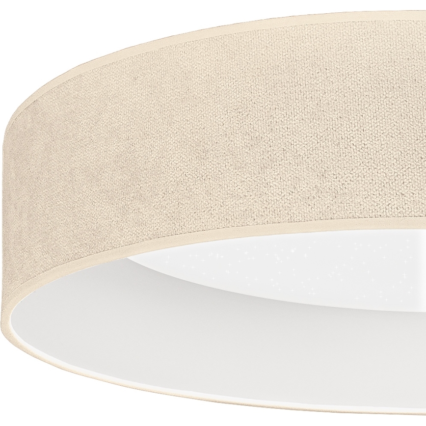 Brilagi - Plafoniera LED dimmerabile VELVET SMARTIX STARS LED/24W/230V 3000-6000K Ø 45 cm crema Wi-Fi Tuya Beacon + telecomando