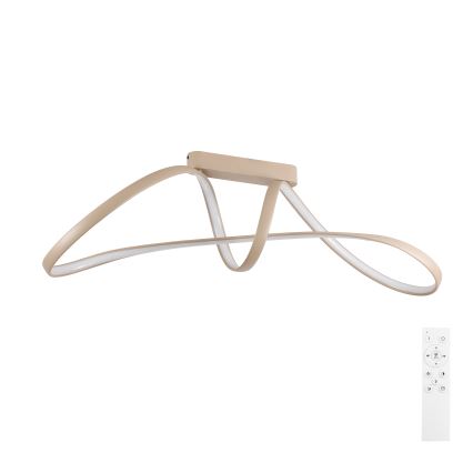 Brilagi - Plafoniera LED dimmerabile TWISTER LED/60W/230V 3000-6000K beige + telecomando