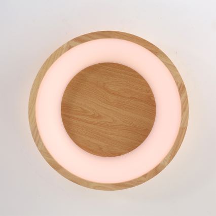 Brilagi - Plafoniera LED FALCON WOOD LED/30W/230V 3000/4000/6000K Ø 45 cm in legno