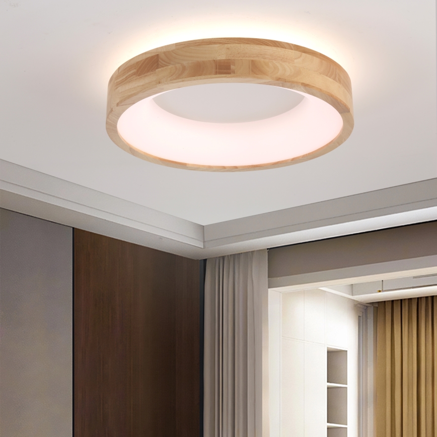 Brilagi - Plafoniera LED FALCON WOOD LED/30W/230V 3000/4000/6000K Ø 45 cm legno