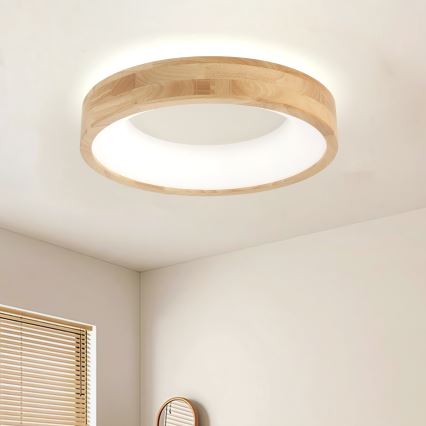 Brilagi - Plafoniera LED FALCON WOOD LED/30W/230V 3000/4000/6000K Ø 45 cm legno