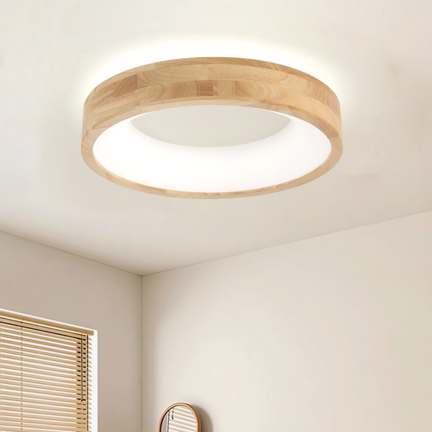 Brilagi - Plafoniera LED FALCON WOOD LED/30W/230V 3000/4000/6000K Ø 45 cm legno