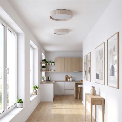 Brilagi - Plafoniera LED dimmerabile LUCIA LED/48W/230V 3000-6500K Ø 41 cm beige + telecomando