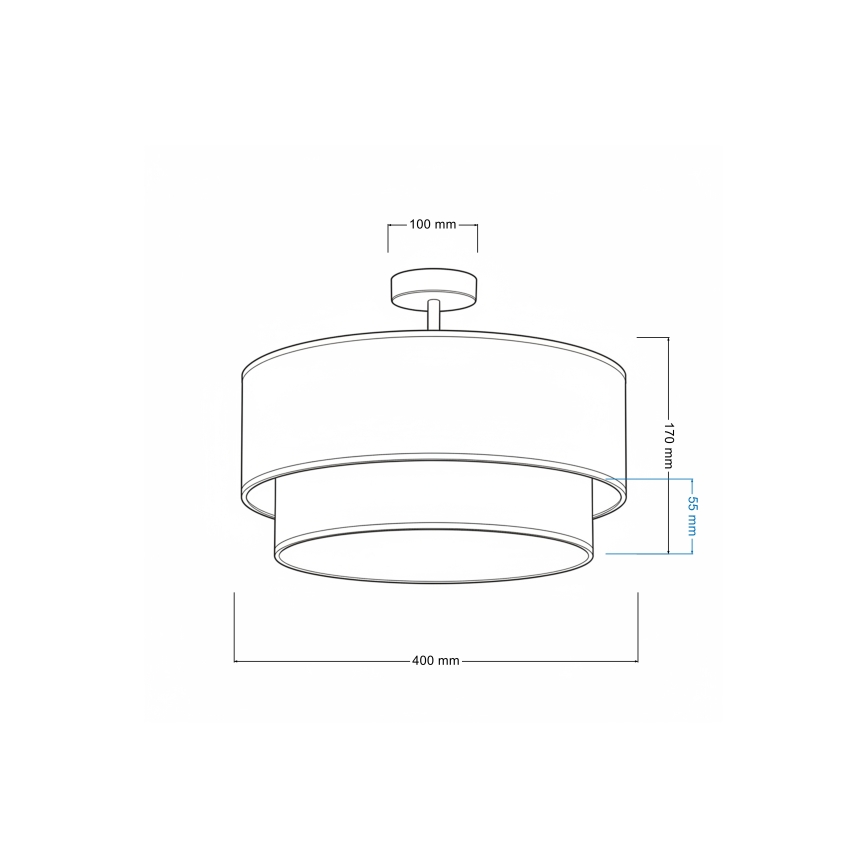 Brilagi - Plafoniera LED da soffitto per bambini BOBO 1xE27/60W/230V Ø 40 cm bianco/verde/a tema animali