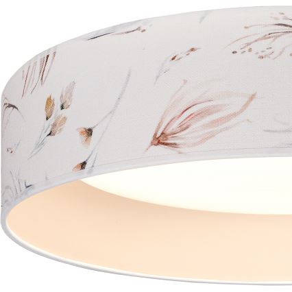 Brilagi - Plafoniera LED VELVET SIMPLE LED/36W/230V 3000K Ø 55 cm bianco/motivo floreale