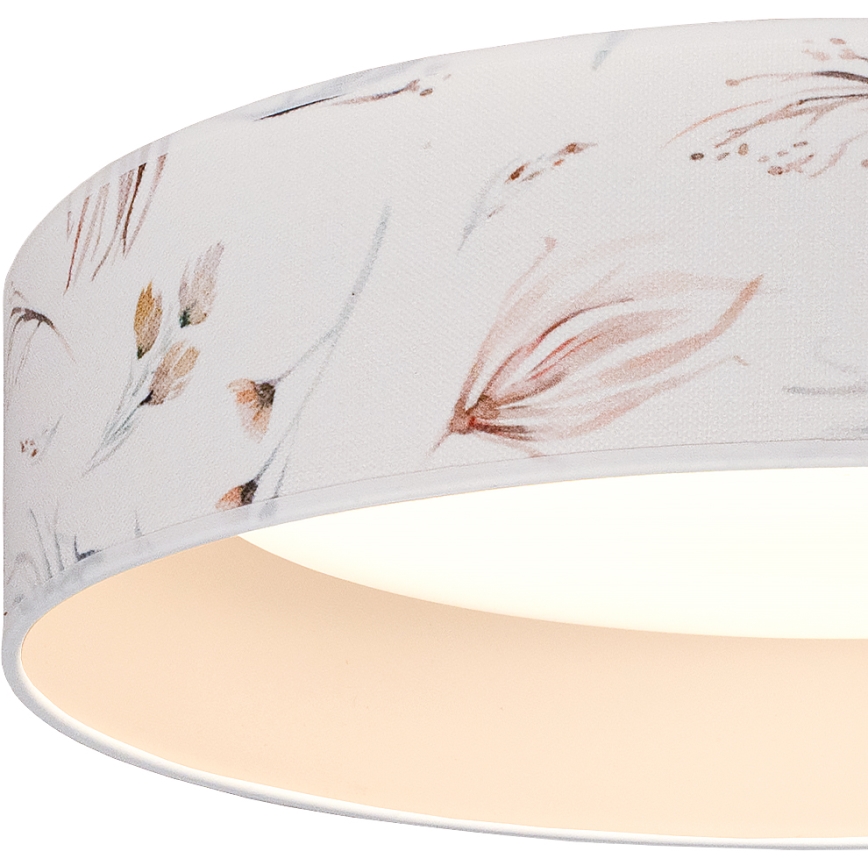 Brilagi - Plafoniera LED VELVET SIMPLE LED/36W/230V 3000K Ø 55 cm bianco/motivo floreale