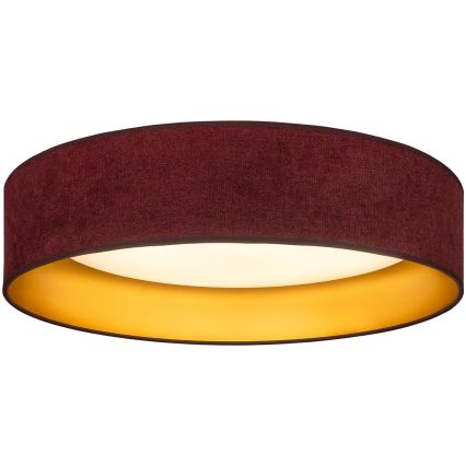 Brilagi - Plafoniera LED VELVET SIMPLE LED/36W/230V 3000K Ø 55 cm bordeaux/oro