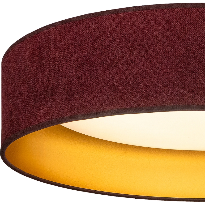 Brilagi - Plafoniera LED VELVET SIMPLE LED/36W/230V 3000K Ø 55 cm bordeaux/oro