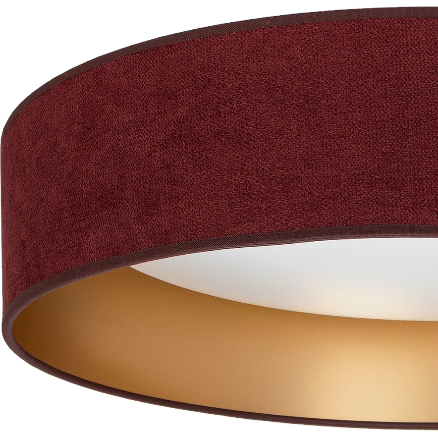 Brilagi - Plafoniera LED VELVET SIMPLE LED/36W/230V 3000K Ø 55 cm bordeaux/oro