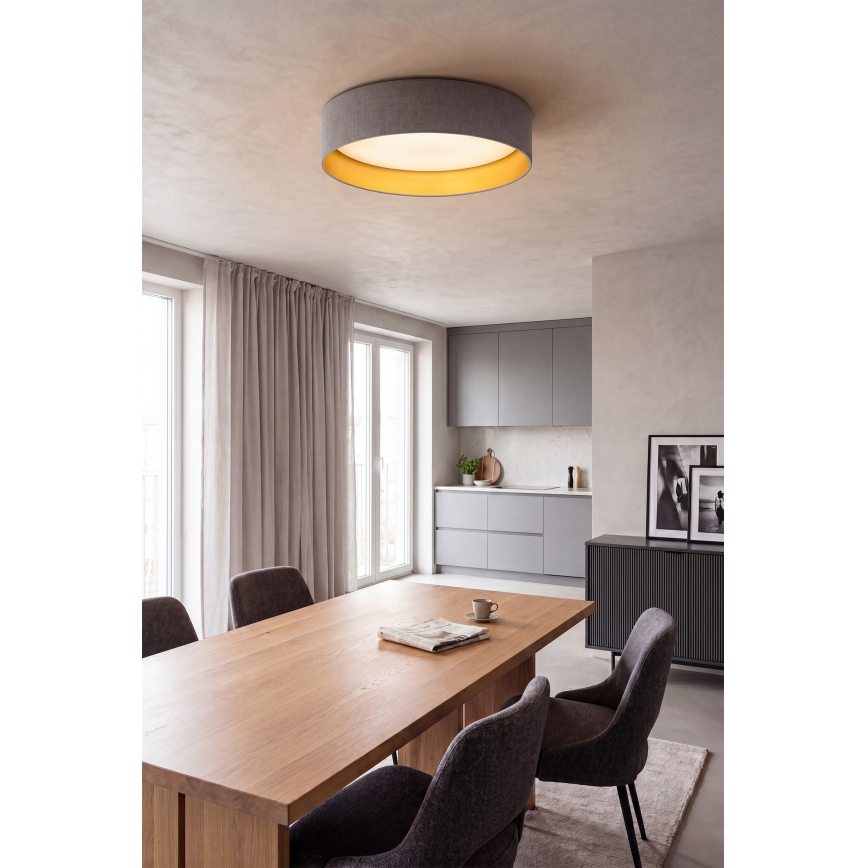 Brilagi - Plafoniera LED VELVET SIMPLE LED/36W/230V 3000K Ø 55 cm grigio/oro
