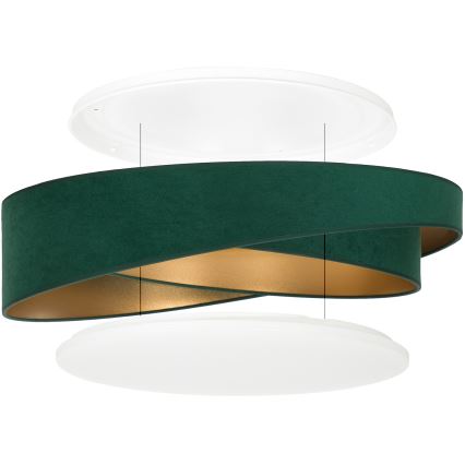 BRILAGI - Plafoniera LED VELVET TWIST LED/24W/230V 4000K Ø 55 cm verde/oro