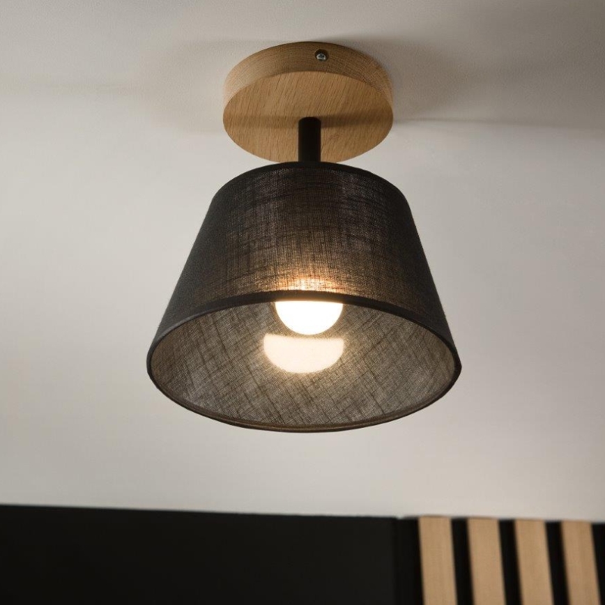Brilagi - LED  Plafonnier ANTHONY 1xE14/60W/230V chêne/noir