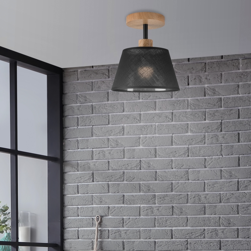 Brilagi - LED  Plafonnier ANTHONY 1xE14/60W/230V chêne/noir