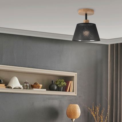 Brilagi - LED  Plafonnier ANTHONY 1xE14/60W/230V chêne/noir