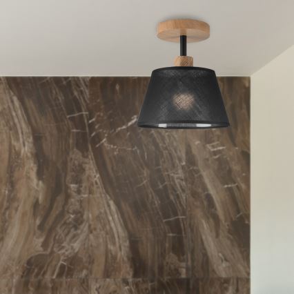 Brilagi - LED  Plafonnier ANTHONY 1xE14/60W/230V chêne/noir