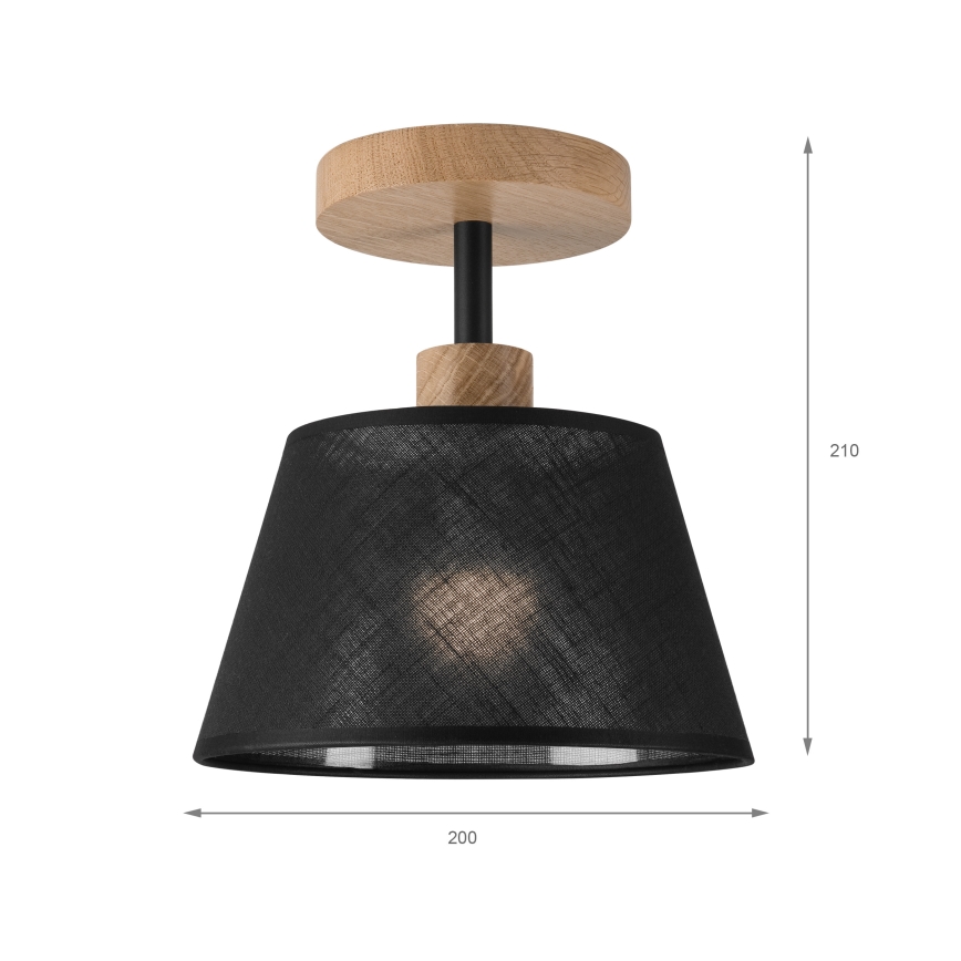 Brilagi - LED  Plafonnier ANTHONY 1xE14/60W/230V chêne/noir