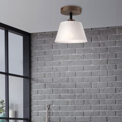 Brilagi - LED  Plafonnier ANTHONY 1xE14/60W/230V chêne noyer/blanc