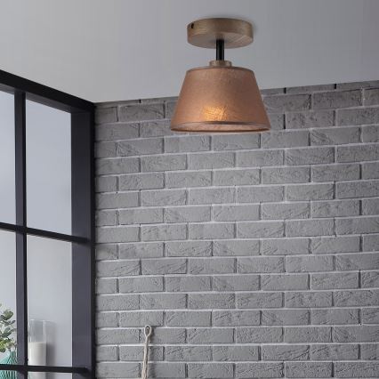 Brilagi - LED  Plafonnier ANTHONY 1xE14/60W/230V chêne noyer/marron