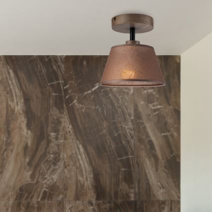 Brilagi - LED  Plafonnier ANTHONY 1xE14/60W/230V chêne noyer/marron