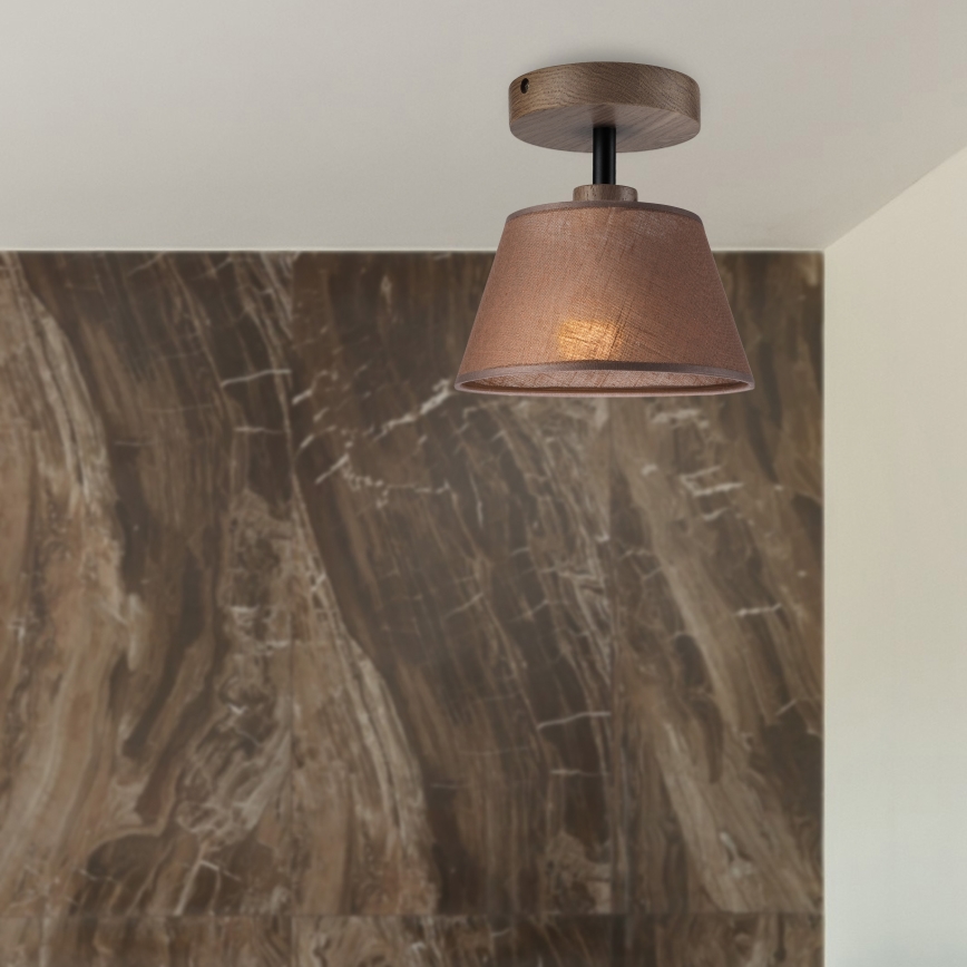 Brilagi - LED  Plafonnier ANTHONY 1xE14/60W/230V chêne noyer/marron