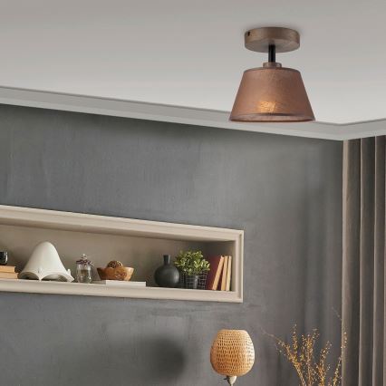 Brilagi - LED  Plafonnier ANTHONY 1xE14/60W/230V chêne noyer/marron