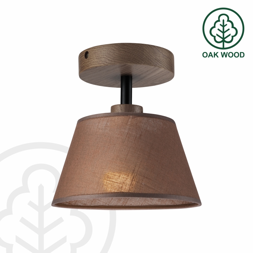 Brilagi - LED  Plafonnier ANTHONY 1xE14/60W/230V chêne noyer/marron