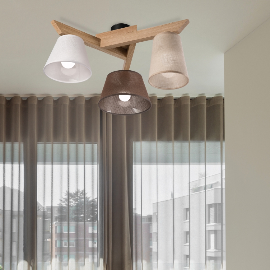 Brilagi - LED  Plafonnier ANTHONY 3xE14/40W/230V chêne