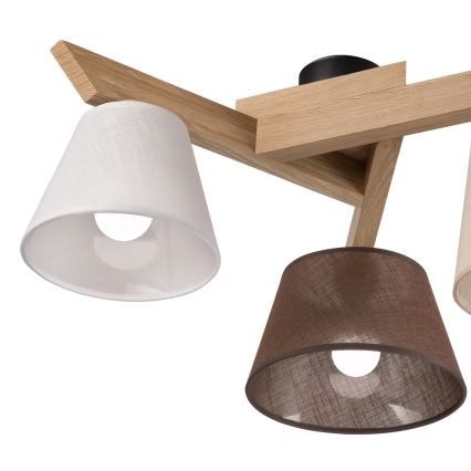 Brilagi - LED  Plafonnier ANTHONY 3xE14/40W/230V chêne