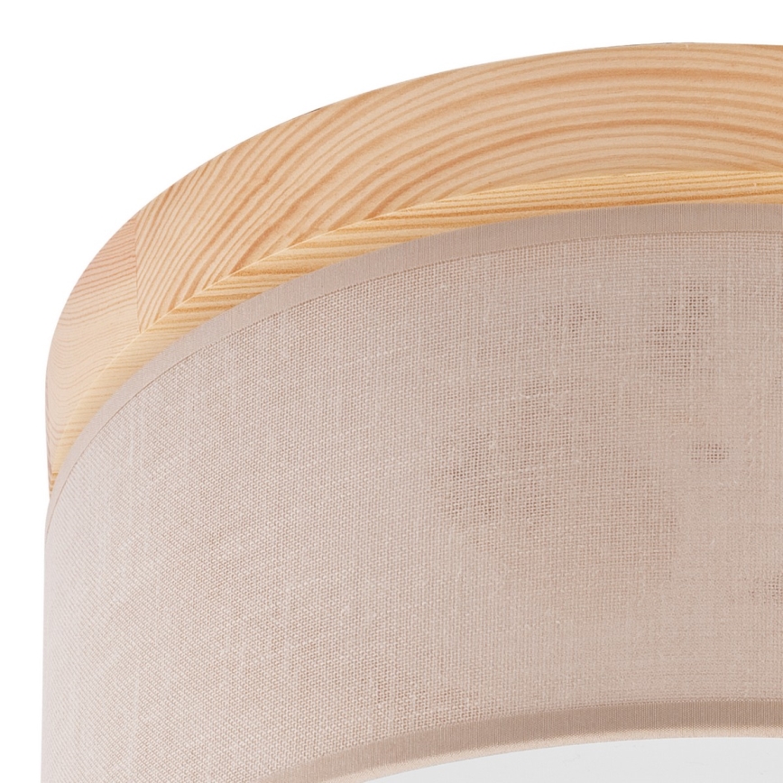 Brilagi - LED Plafonnier BELLADONNA 1xE27/15W/230V d.30 cm beige/pin