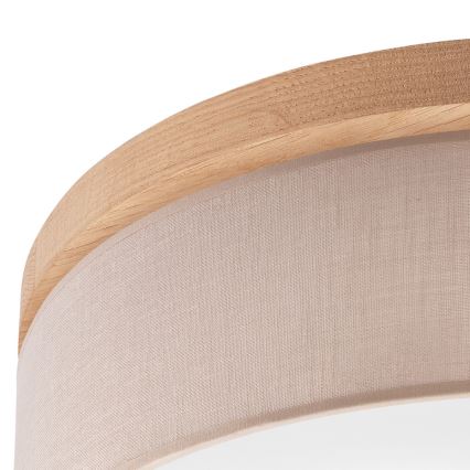 Brilagi - LED Plafonnier BELLADONNA 3xE27/15W/230V d. 50 cm beige/chêne