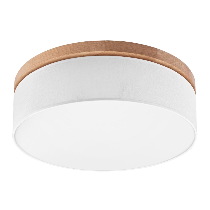 Brilagi - LED Plafonnier BELLADONNA 3xE27/15W/230V d. 50 cm blanc/chêne