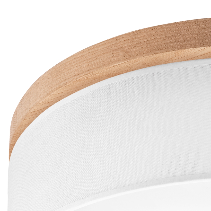 Brilagi - LED Plafonnier BELLADONNA 3xE27/15W/230V d. 50 cm blanc/chêne