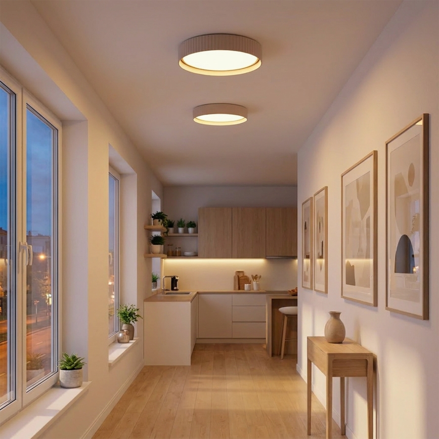 Brilagi - Plafonnier LED dimmable LUCIA LED/48W/230V 3000-6500K Ø 41 cm beige + télécommande
