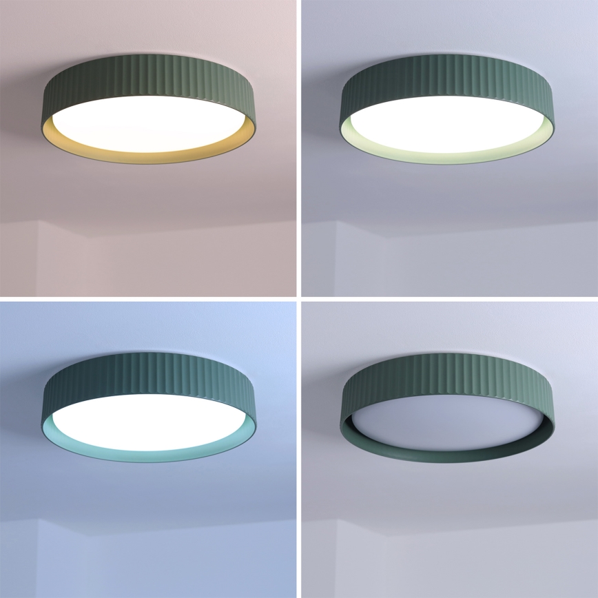 Brilagi - Plafonnier LED dimmable LUCIA LED/48W/230V 3000-6500K Ø 41 cm vert + télécommande