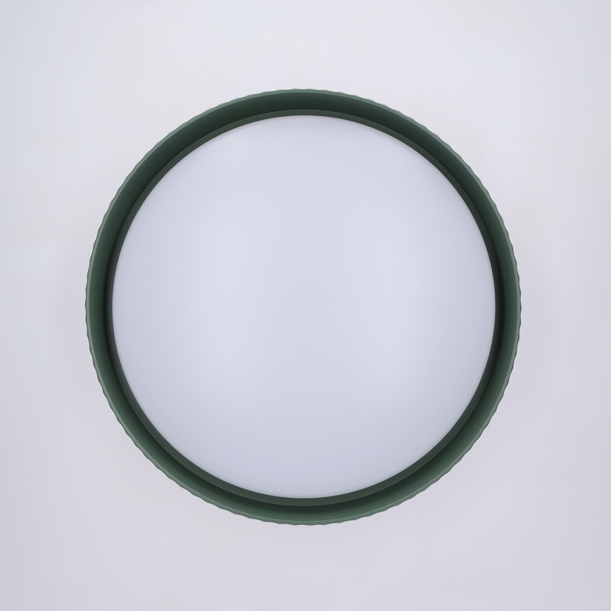 Brilagi - Plafonnier LED dimmable LUCIA LED/48W/230V 3000-6500K Ø 41 cm vert + télécommande