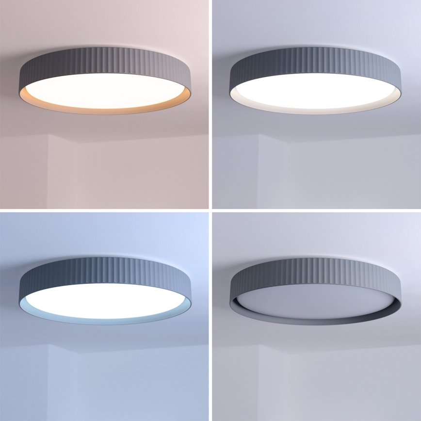 Brilagi - Plafonnier LED dimmable LUCIA LED/60W/230V 3000-6500K Ø 59 cm gris + télécommande
