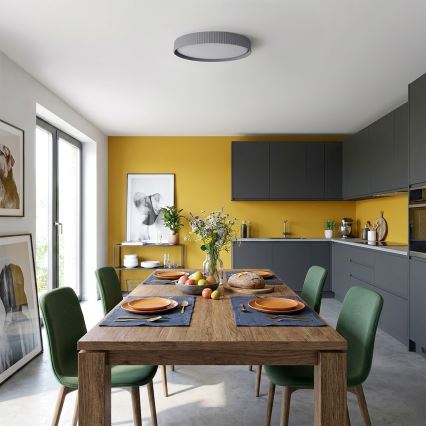 Brilagi - Plafonnier LED dimmable LUCIA LED/60W/230V 3000-6500K Ø 59 cm gris + télécommande