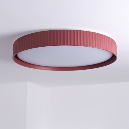 Brilagi - Plafonnier LED dimmable LUCIA LED/60W/230V 3000-6500K Ø 59 cm rouge + télécommande