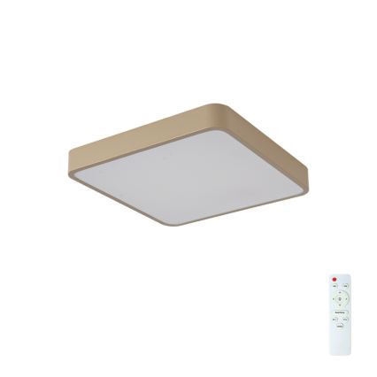 Brilagi - Plafonnier LED dimmable POOL LED/48W/230V 3000-6000K 50x50 cm beige + télécommande
