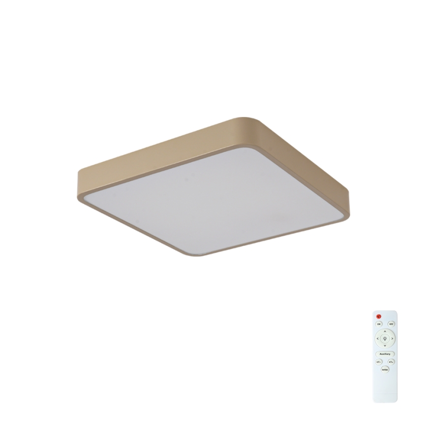 Brilagi - Plafonnier LED dimmable POOL LED/48W/230V 3000-6000K 50x50 cm beige + télécommande