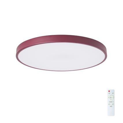 Brilagi - Plafonnier LED dimmable POOL LED/60W/230V 3000-6000K Ø 60 cm bordeaux + télécommande