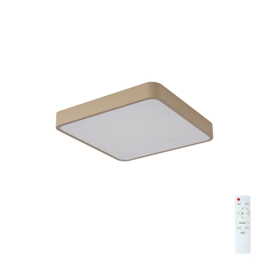Brilagi - Plafonnier LED dimmable POOL SQUARE LED/36W/230V 3000-6000K 40x40 cm beige + télécommande