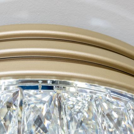 Brilagi - LED Plafonnier en cristal VELURE 5xE14/40W/230V doré