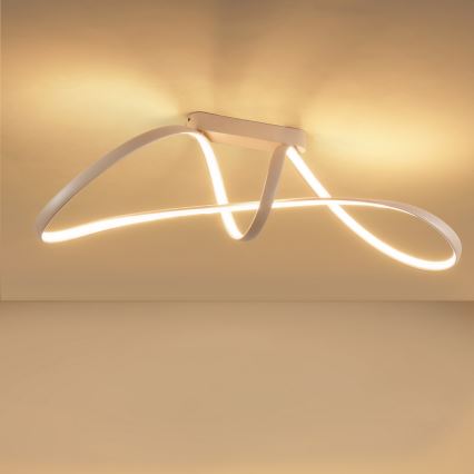 Brilagi - Plafonnier LED dimmable en applique TWISTER LED/60W/230V 3000-6000K beige + télécommande