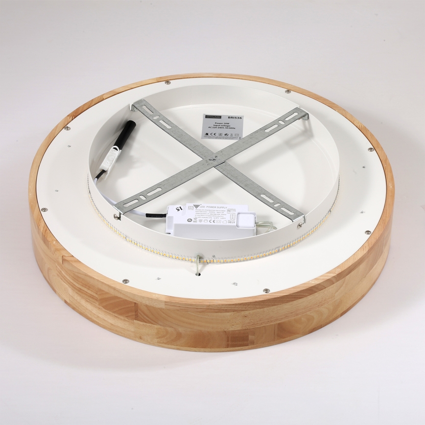 Brilagi - Plafonnier LED FALCON WOOD LED/30W/230V 3000/4000/6000K Ø 45 cm en bois