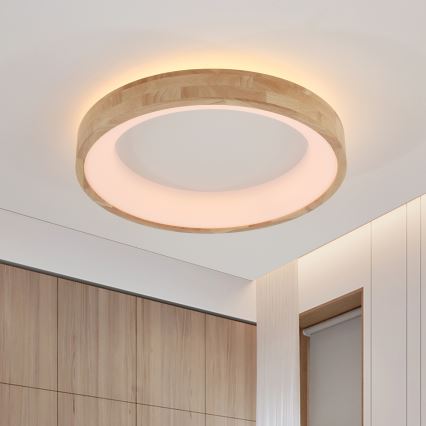 Brilagi - Plafonnier LED FALCON WOOD LED/40W/230V 3000/4000/6000K Ø 60 cm bois