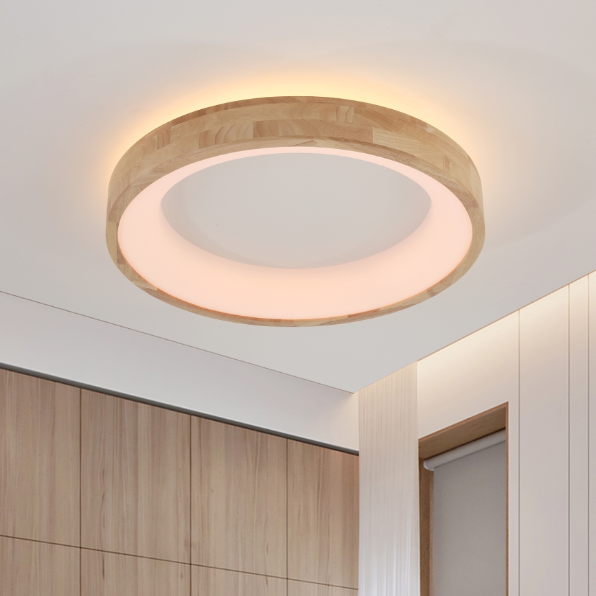 Brilagi - Plafonnier LED FALCON WOOD LED/40W/230V 3000/4000/6000K Ø 60 cm bois