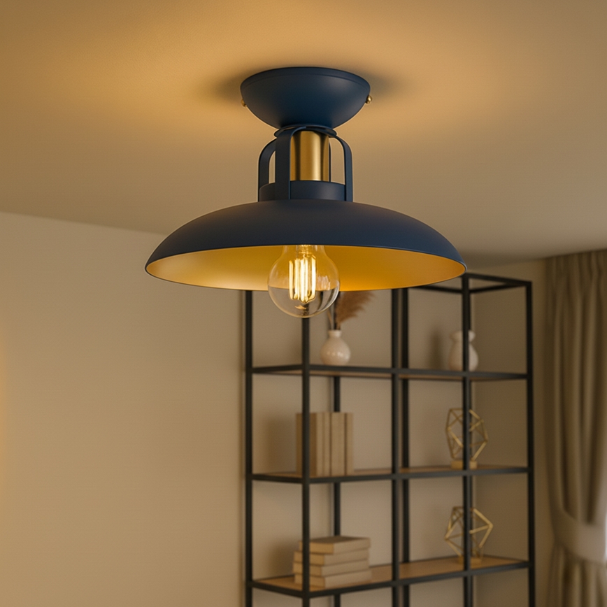Brilagi - LED Plafonnier FLAMENGO 1xE27/60W/230V bleu
