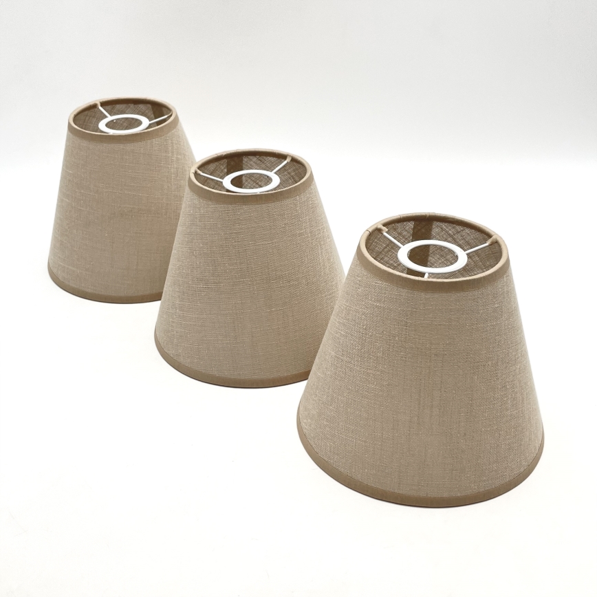 Brilagi - Plafonnier LED ANTHONY 3xE14/40W/230V chêne noyer/beige